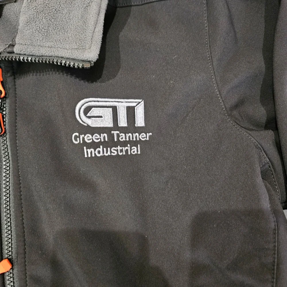 Helly Hansen Workwear Jacket Mens M Black Softshell Fleece GTI Logo